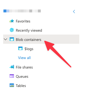 Blob containers