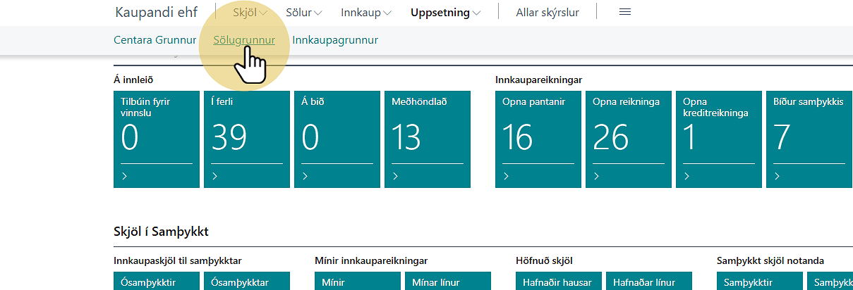 Sölugrunnur